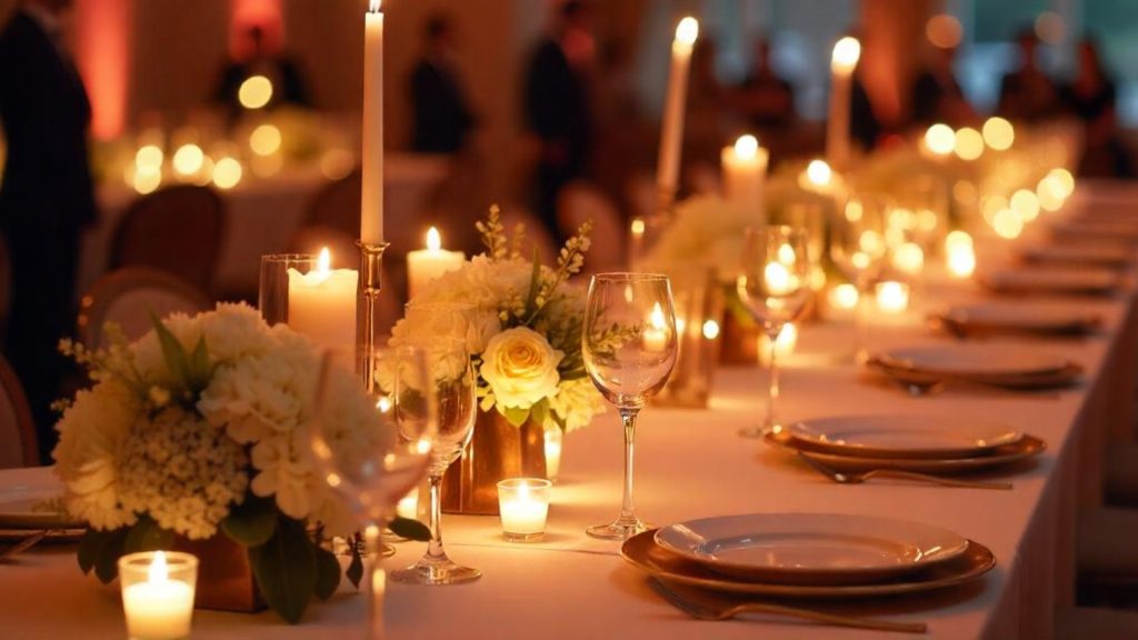 Three-course plated fine-dining service in a beachfront marquee in Phuket